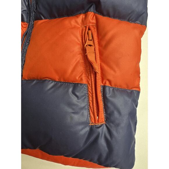 Ralph Lauren Reversible Kid's Feather Down Puffer Vest Stripe Solid Crest Size 5 - Picture 10 of 16